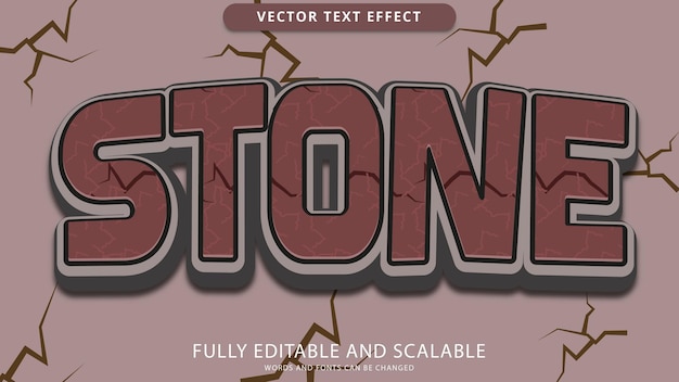 stone text effect editable eps file