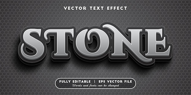 Stone text effect with editable text style