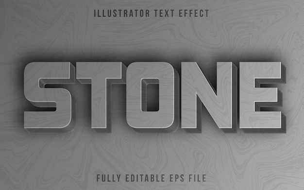 stone text effect