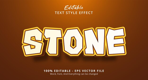 Stone Text Style Effect Editable Text Effect