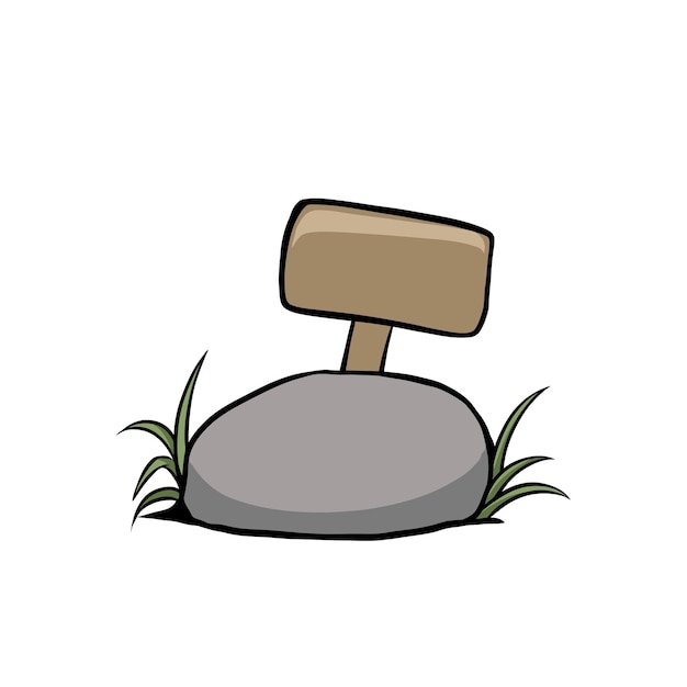 Vector stone vector illustration