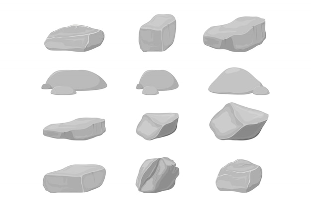 Vector stone vector illustration