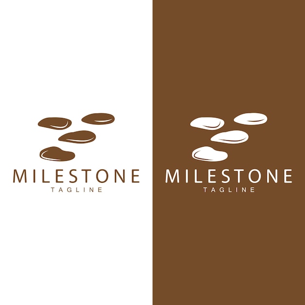 Stone Vector Logo Stone Design Balance Milestone Vector Templet Symbol Illustration