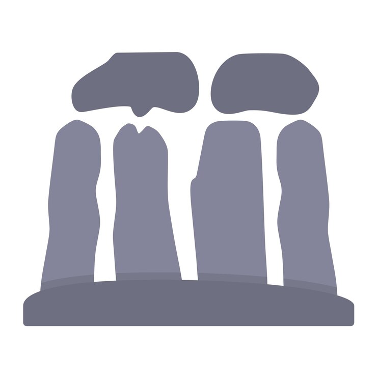 Vector stonehenge flat illustration