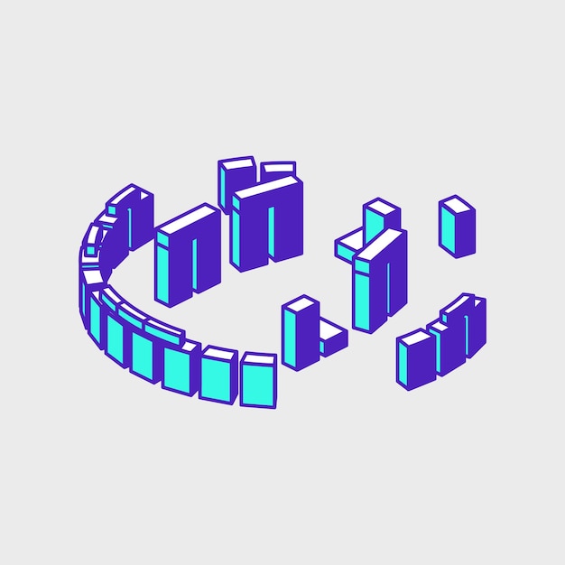 Stonehenge isometrische vector pictogram illustratie