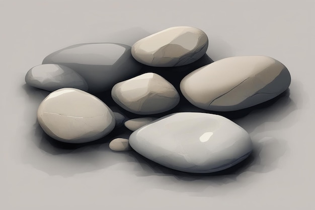 stones on beach