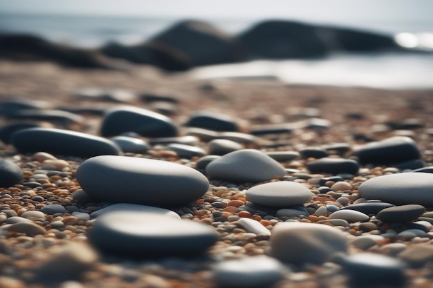 stones on beach