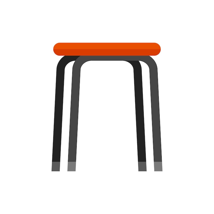 Vector stool icon flat illustration of stool vector icon isolated on white background