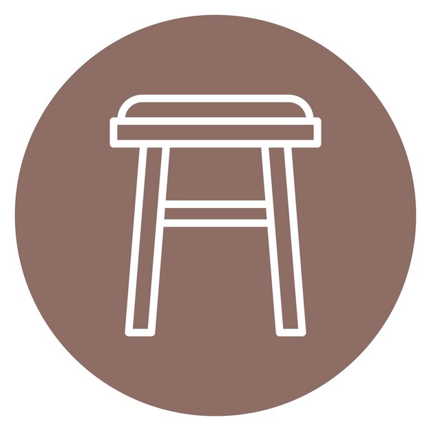 Stool icon vector image Can be used for Bar