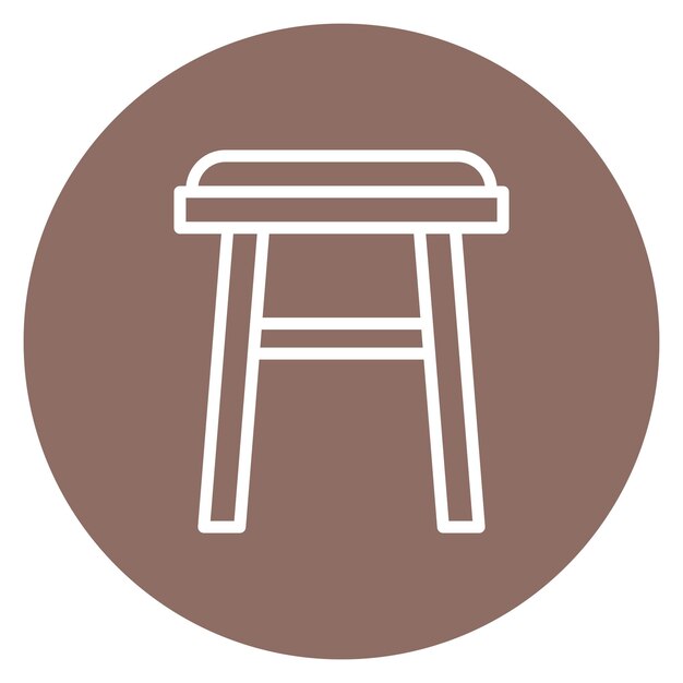 Stool icon vector image Can be used for Bar