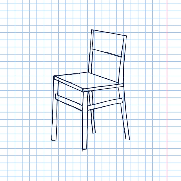 stool vector scetch