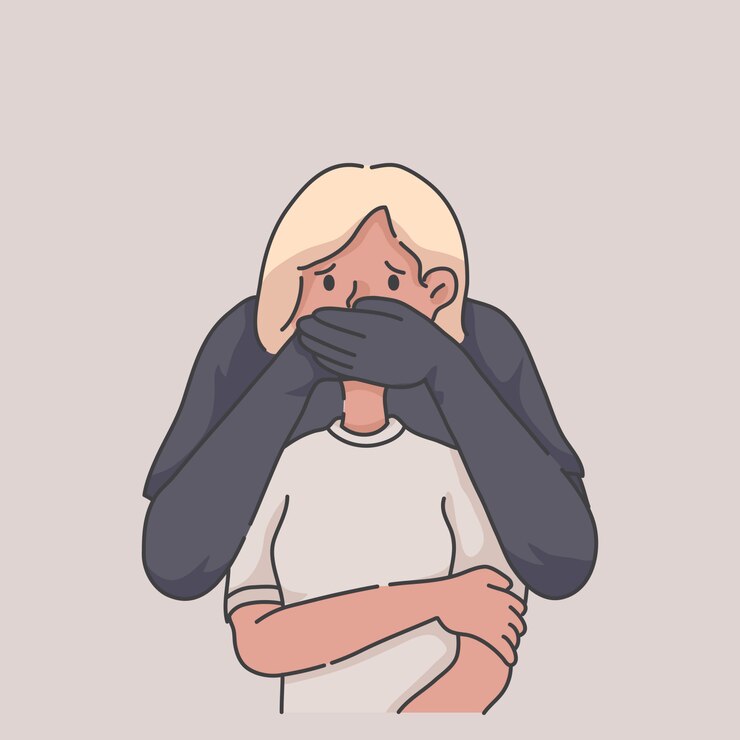 Vector stop the abuse abusive illustration concept