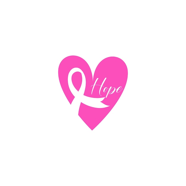 Stop cancer. Fight cancer. Motivation lettering. Pink ribbon illustration vector