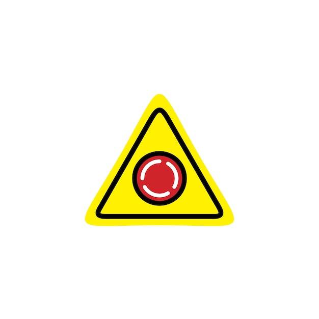 Stop control system button logo design