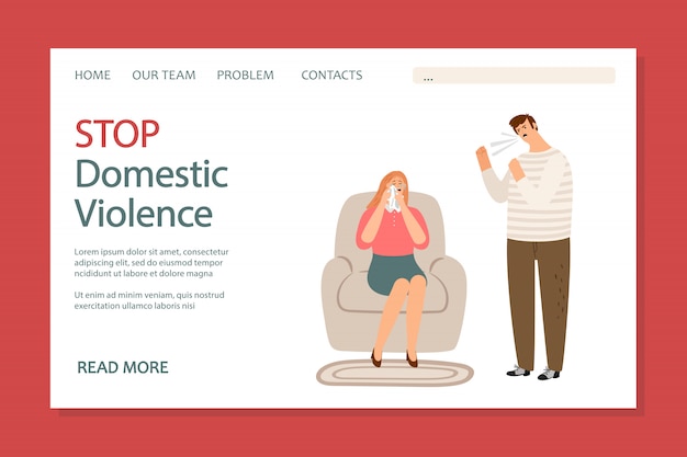 Stop de bestemmingspagina voor huiselijk geweld