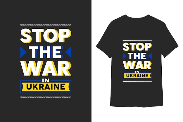 Stop de oorlog in Oekraïne tshirt ontwerp