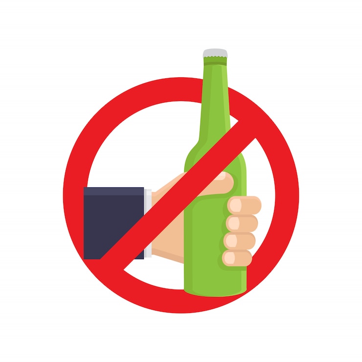Vector stop drinking alcohol