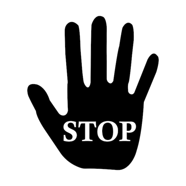 Stop icon vector illustration symbol design