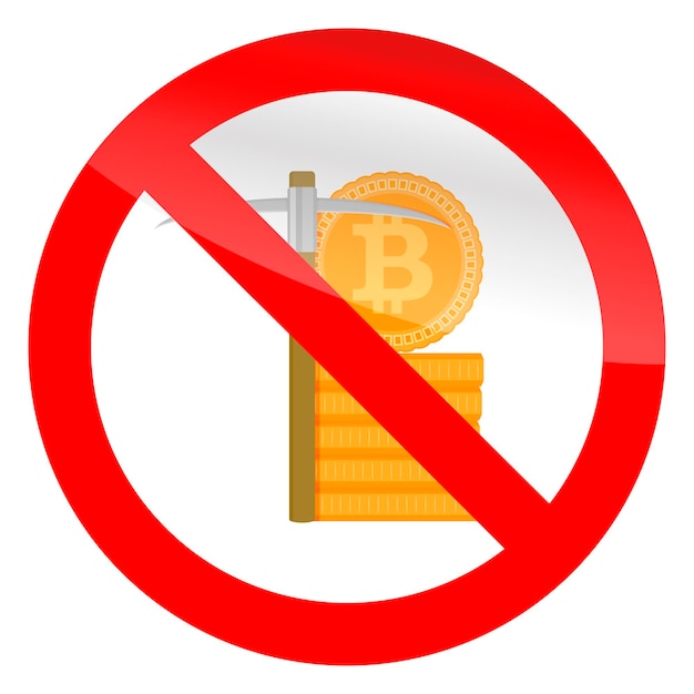 Stop mining icon