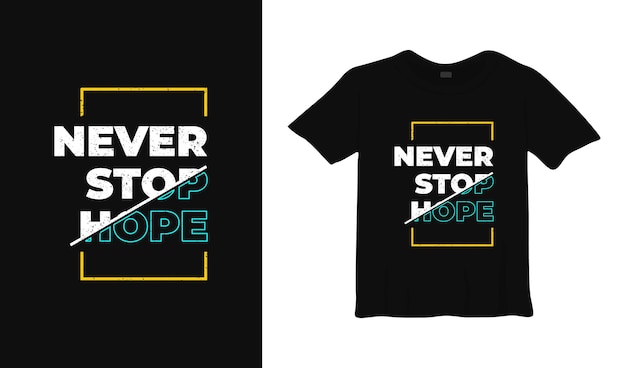 stop nooit met het ontwerpen van t-shirts met typografie