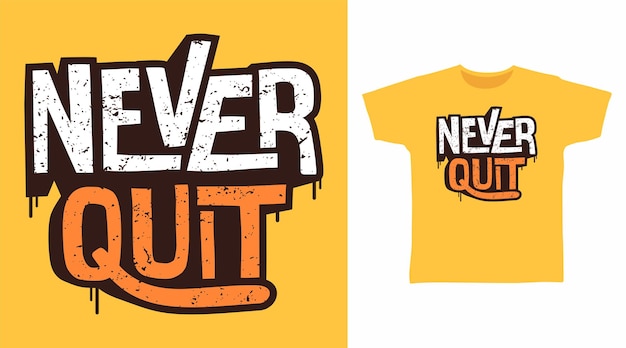 Stop nooit met het ontwerpen van typografische t-shirts