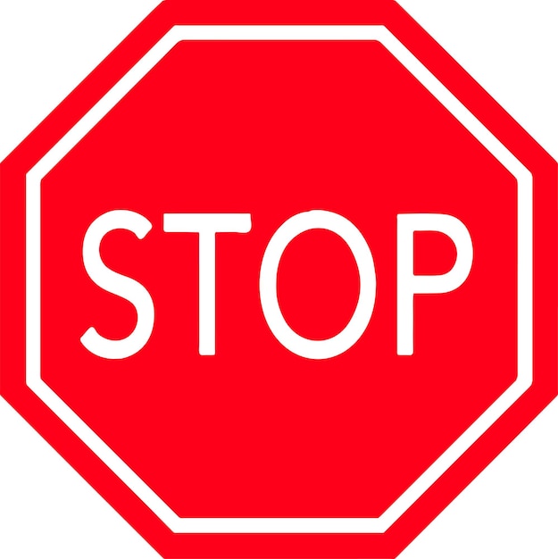 Stop sign vector illustration