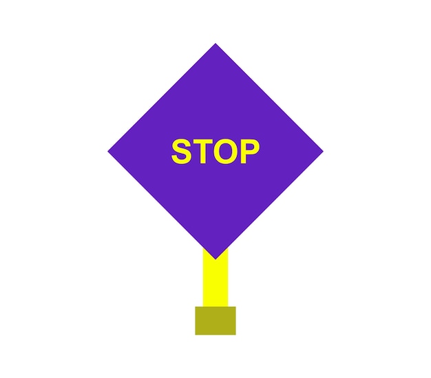 Vector stop sign