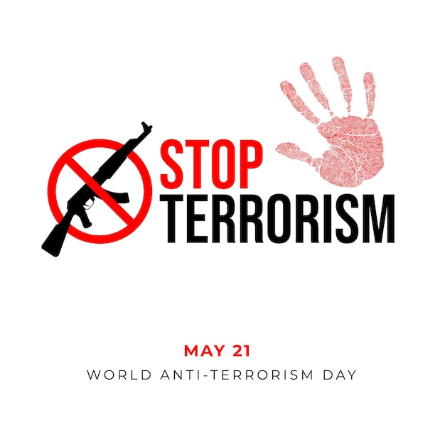 Stop terrorism anti terrorism day