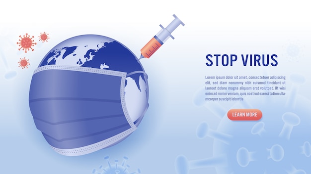 Stop virus concept.