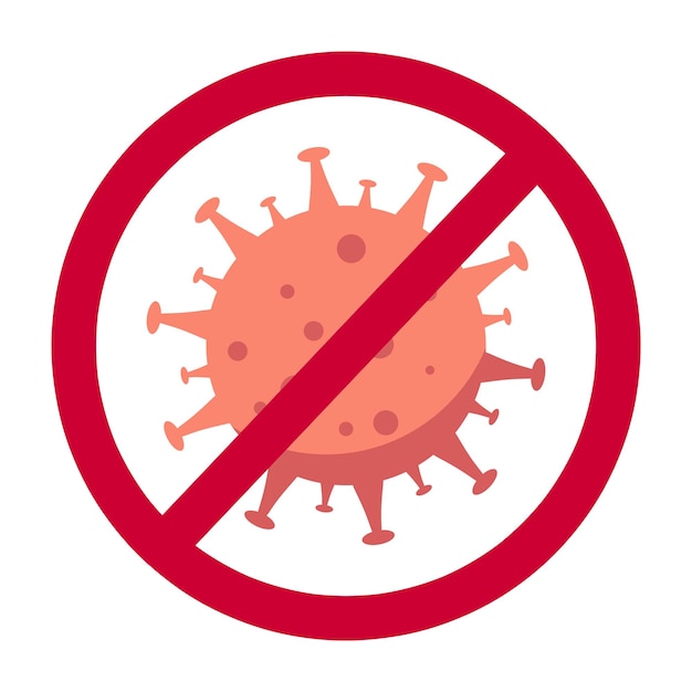 Stop virus icon