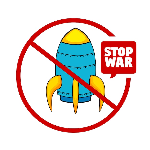 Stop war illustration design art