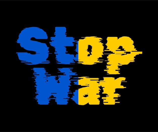 Stop war quote vector typography tshirt design for peace