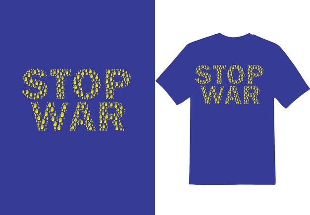 Design della maglietta stop war