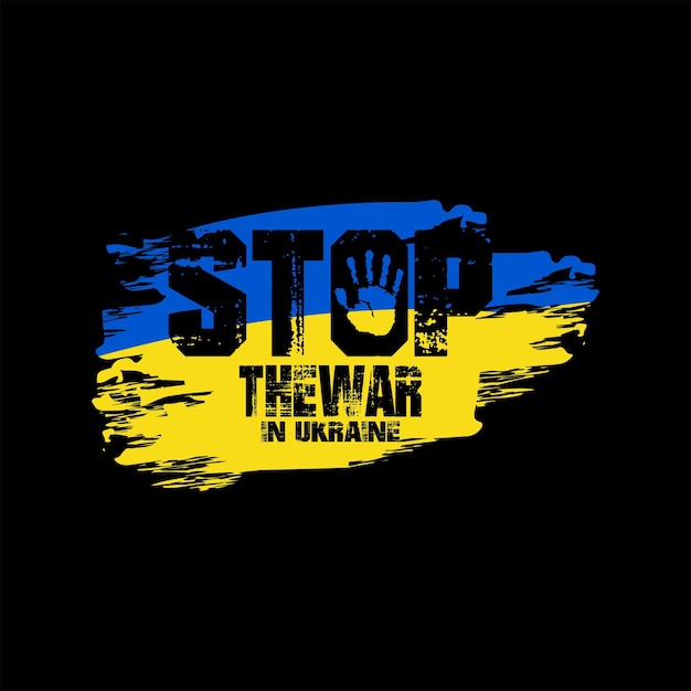 Stop The War In Ukraine vector tshirt design can also be printed on sweaters hats etc