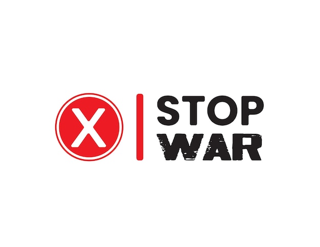 Stop war vector