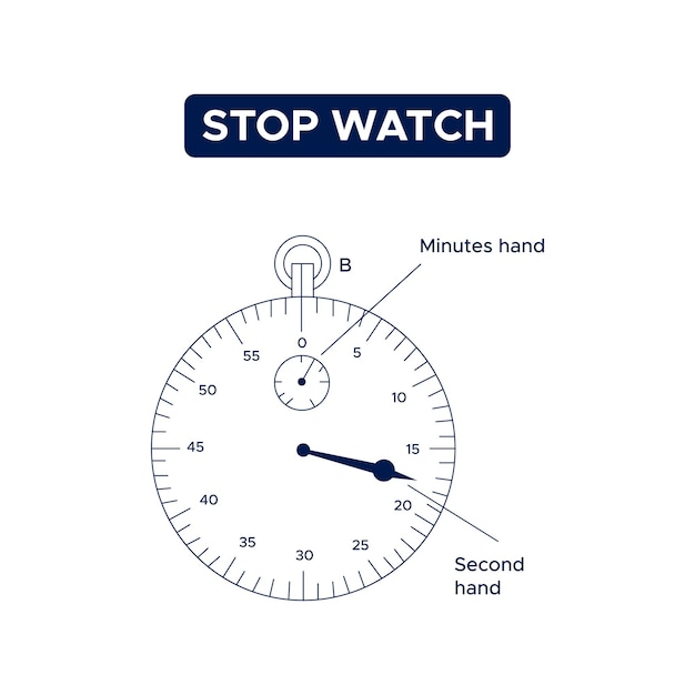 Stop Watch Measurement tool Vector Illustration