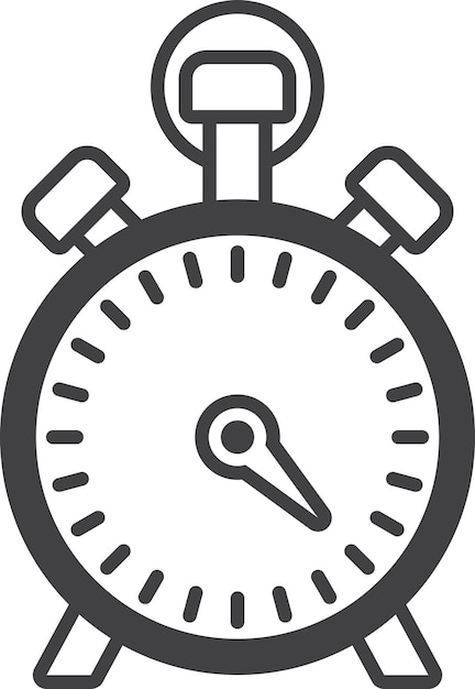 Stopwatch illustration in minimal style