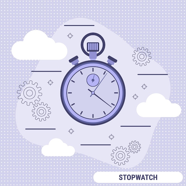 Stopwatch platte ontwerp stijl vector concept illustratie