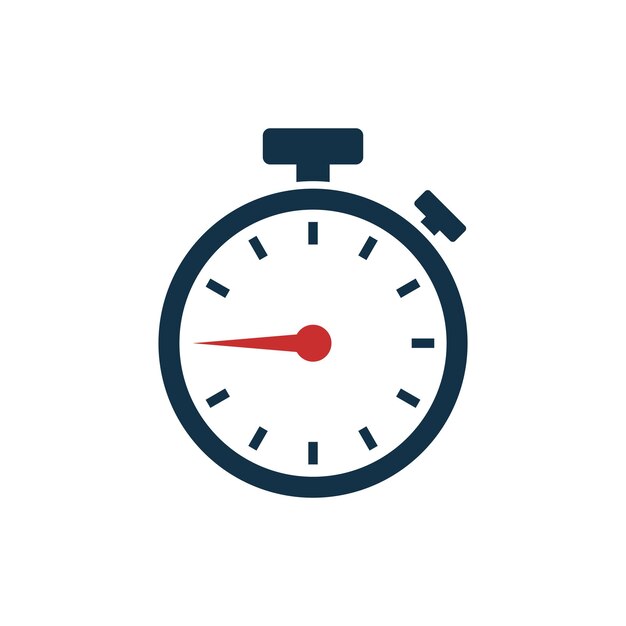 Stopwatch timer icon vector template