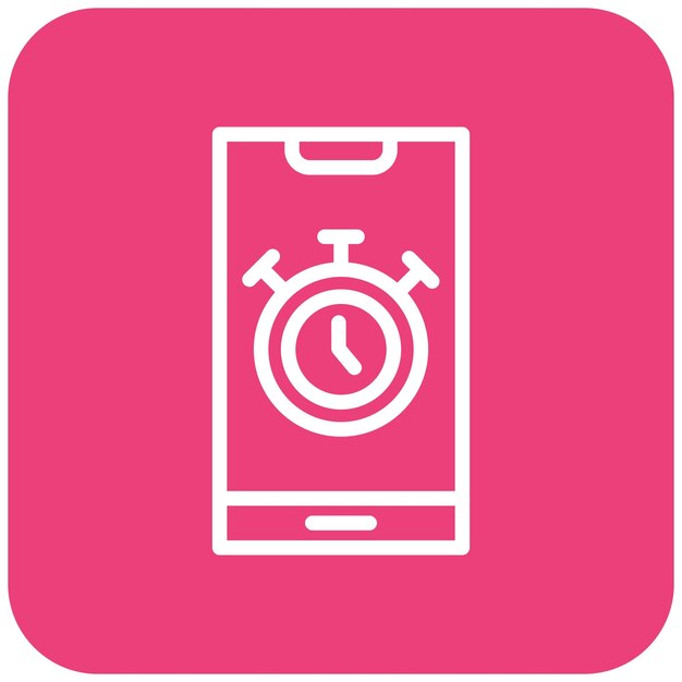 Stopwatch Vector Icon Design Illustration