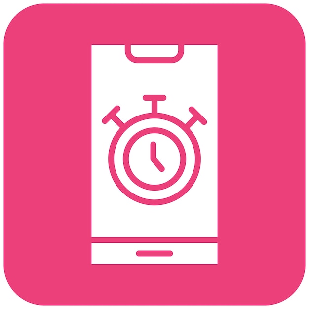Stopwatch Vector Icon Design Illustration