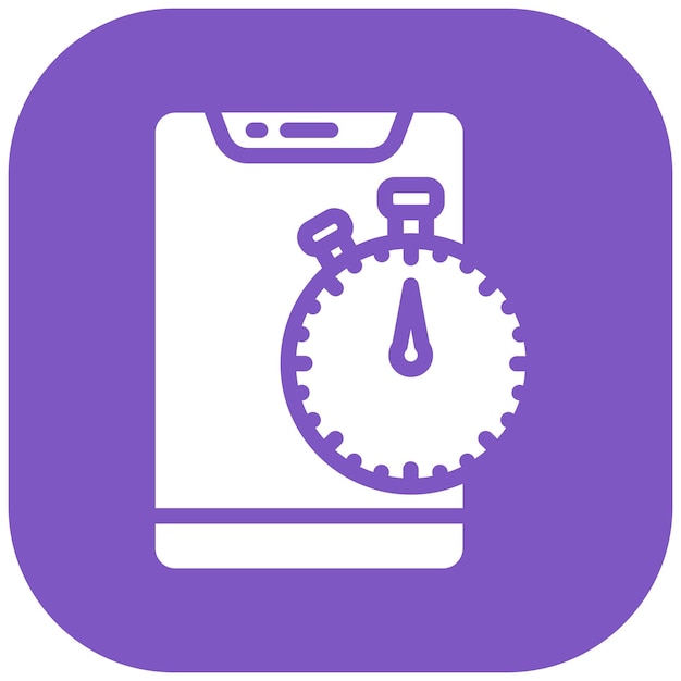 Stopwatch vector icon illustration of Workout App iconset