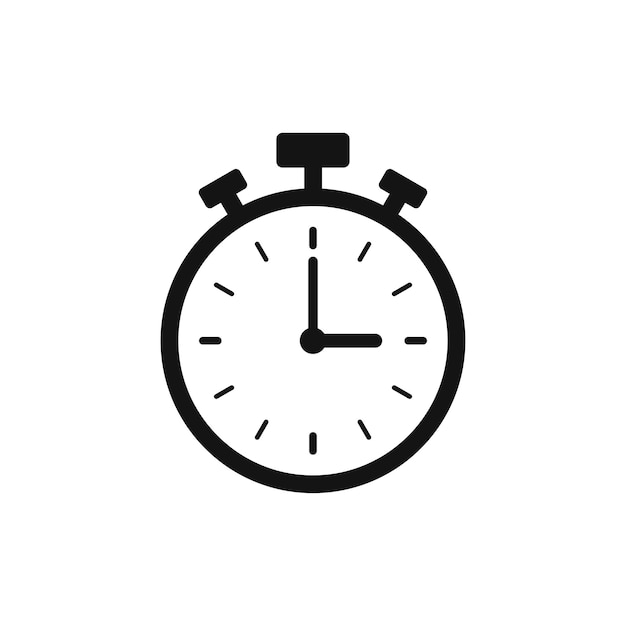 Icona vettore cronometro e vettore icona timer o simbolo cronometro
