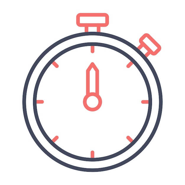 Vector stopwatch vector illustration style