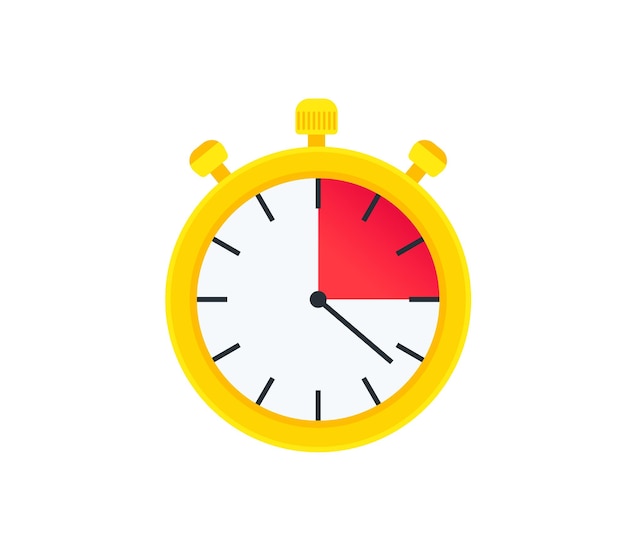 stopwatch vector isolated icon. emoji illustration. timer vector emoticon