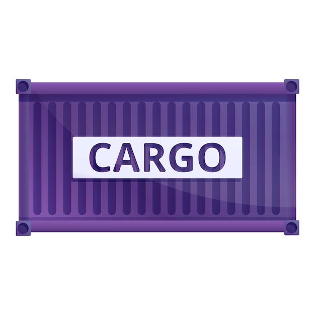 Storage cargo container icon cartoon of storage cargo container vector icon for web design isolated on white background