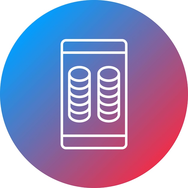 ストレージアイコンのベクトル画像をモバイル UI UXに使用できます