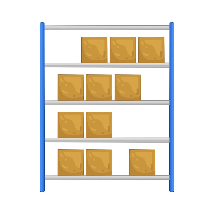 Vector storage rack