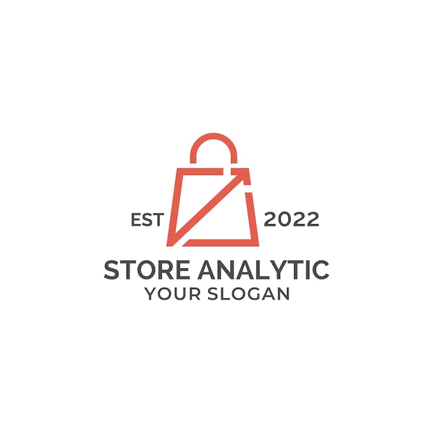 store analytic logo design template