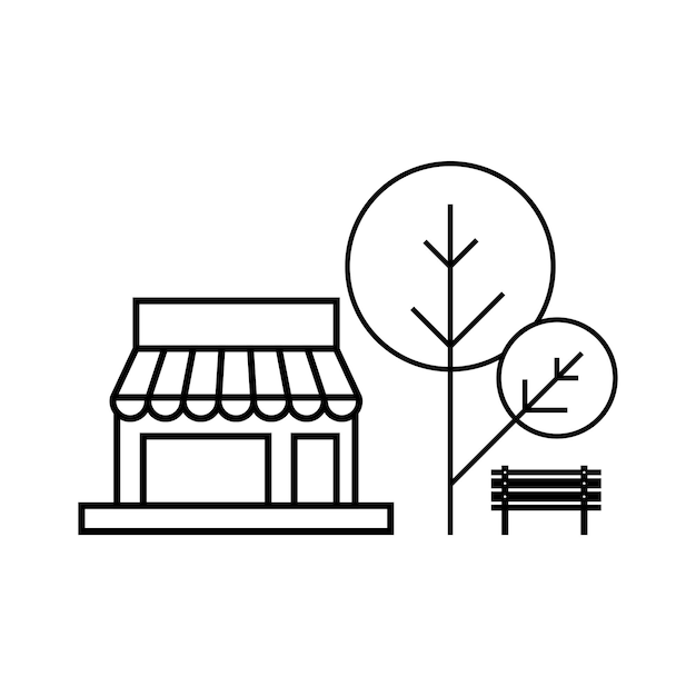 Store icon vector